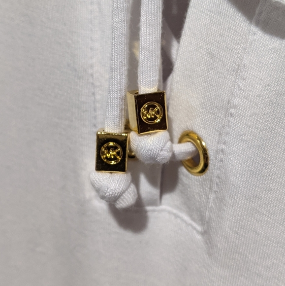 Michael Kors Viscose White and Gold XL Soft Long sleeve - Picture 2 of 9